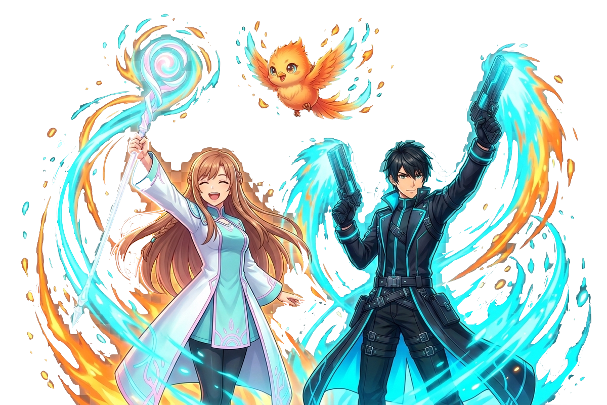 冒険を始めるキャラクター